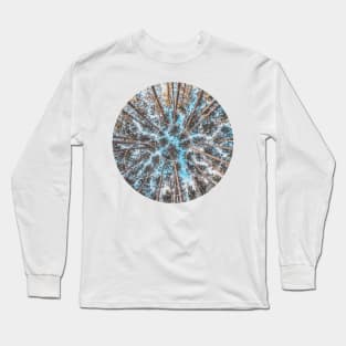 Circular Palm Trees Geometry Photography Long Sleeve T-Shirt